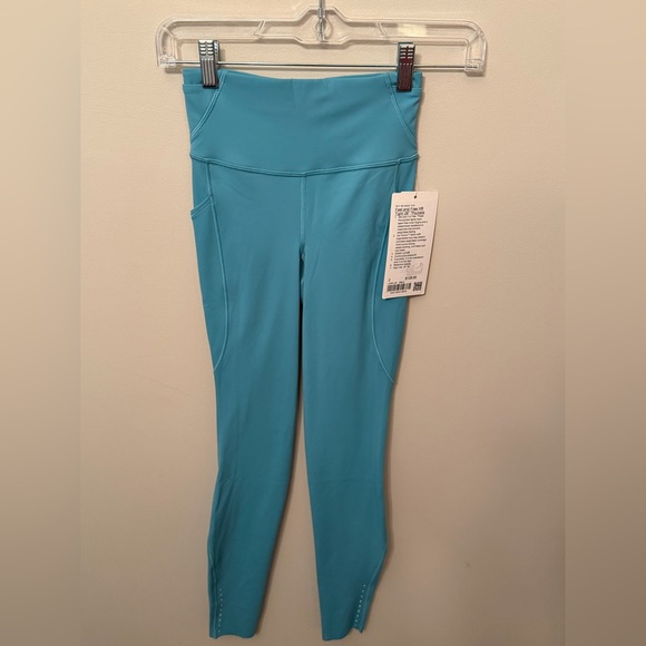lululemon athletica Pants - NWT Lululemon Fast And Free with pockets in Washed Blue